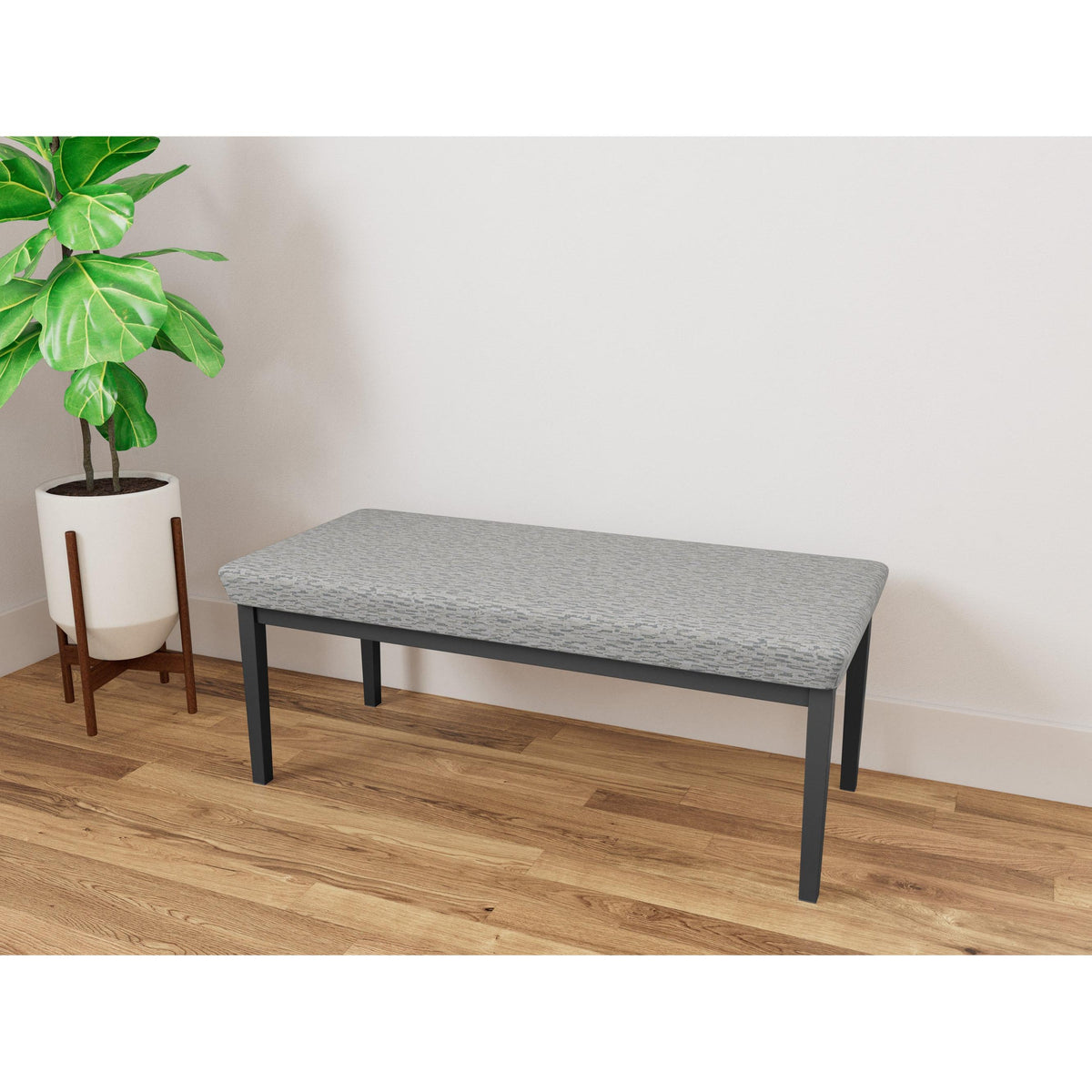 Lenox Steel Waiting Reception 2 Seat Bench Metal Frame