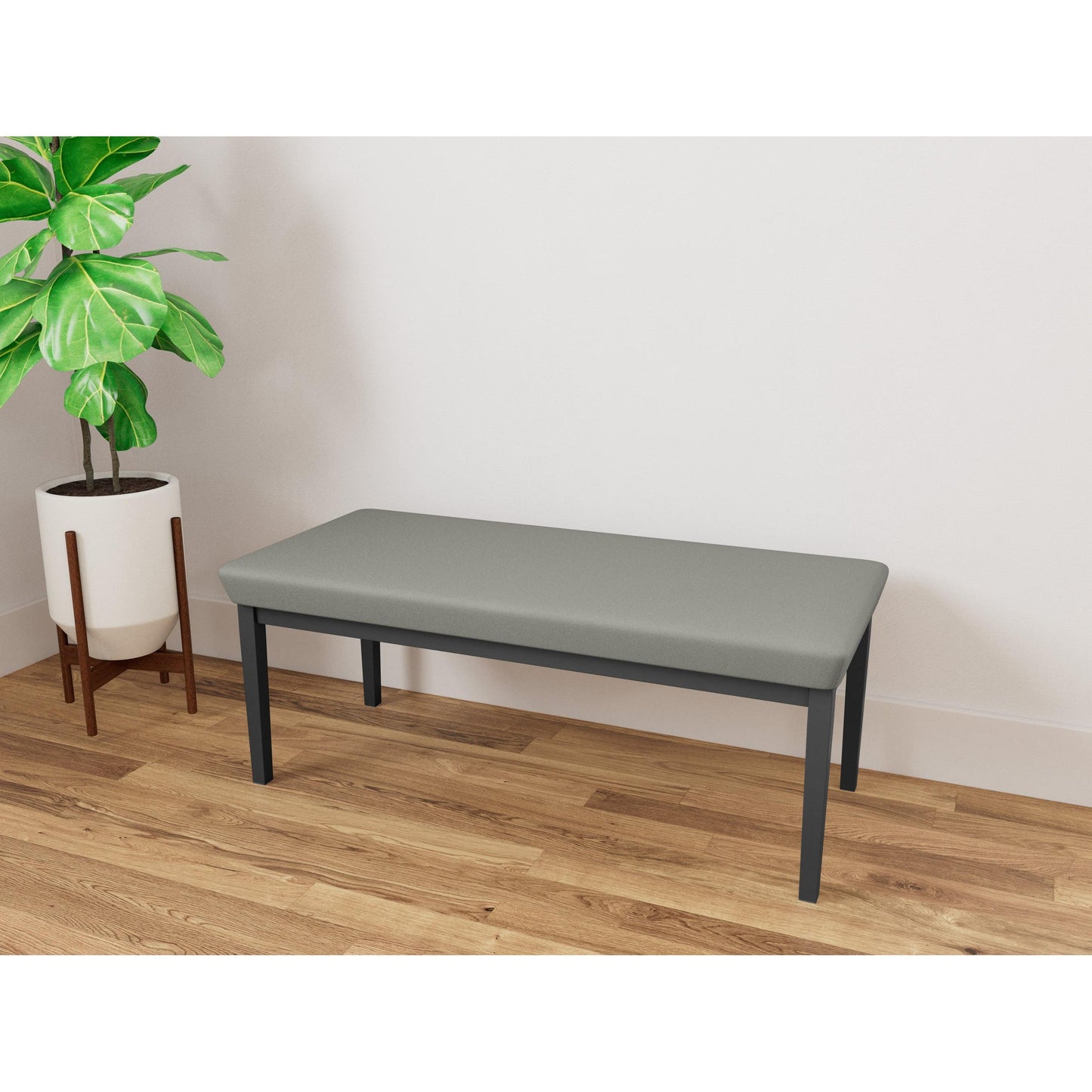Lenox Steel Waiting Reception 2 Seat Bench Metal Frame