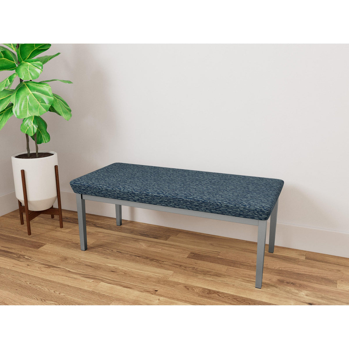 Lenox Steel Waiting Reception 2 Seat Bench Metal Frame