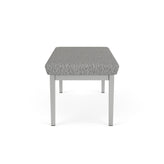 Lenox Steel Waiting Reception 2 Seat Bench Metal Frame