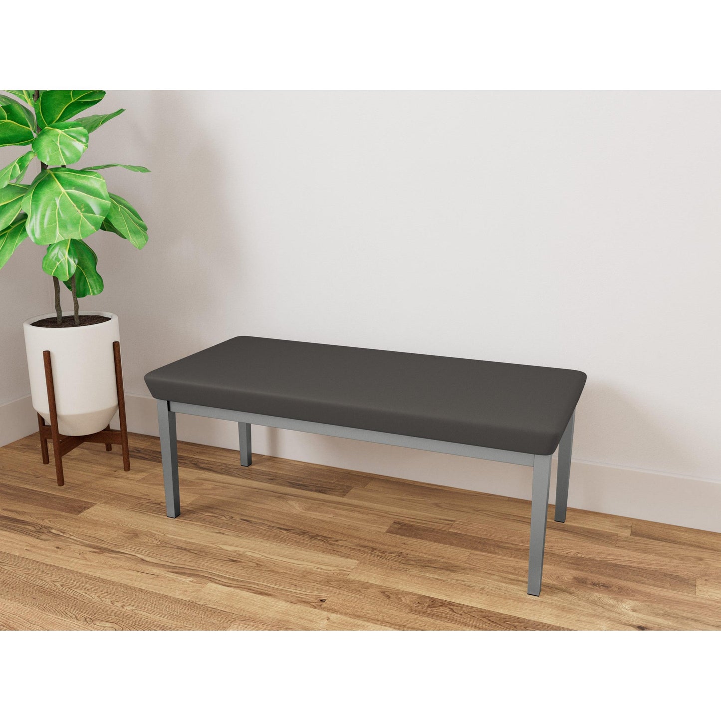 Lenox Steel Waiting Reception 2 Seat Bench Metal Frame