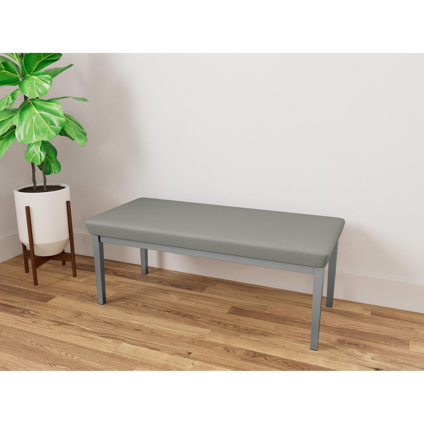 Lenox Steel Waiting Reception 2 Seat Bench Metal Frame