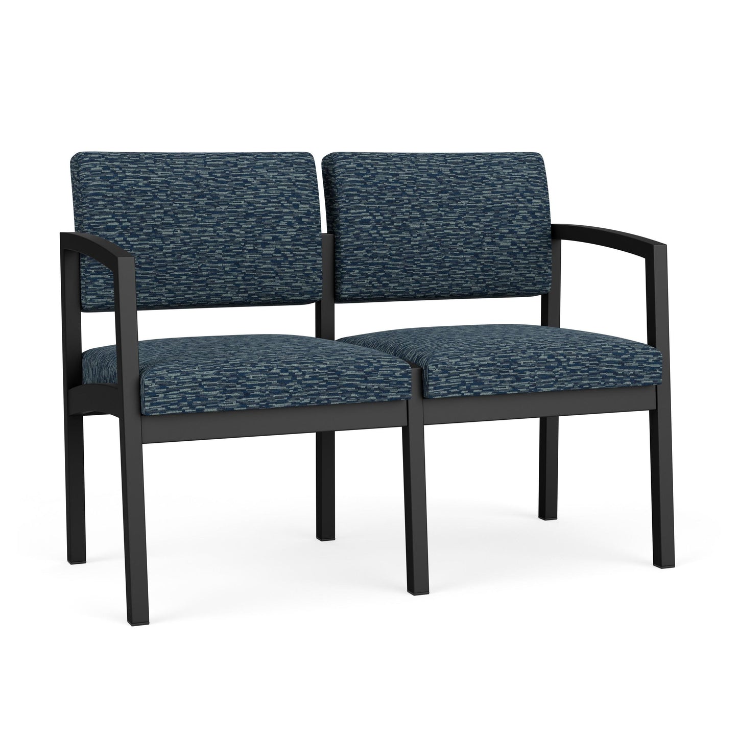 Lenox Steel Waiting Reception 2 Seat Tandem Seating Metal Frame No Center Arm