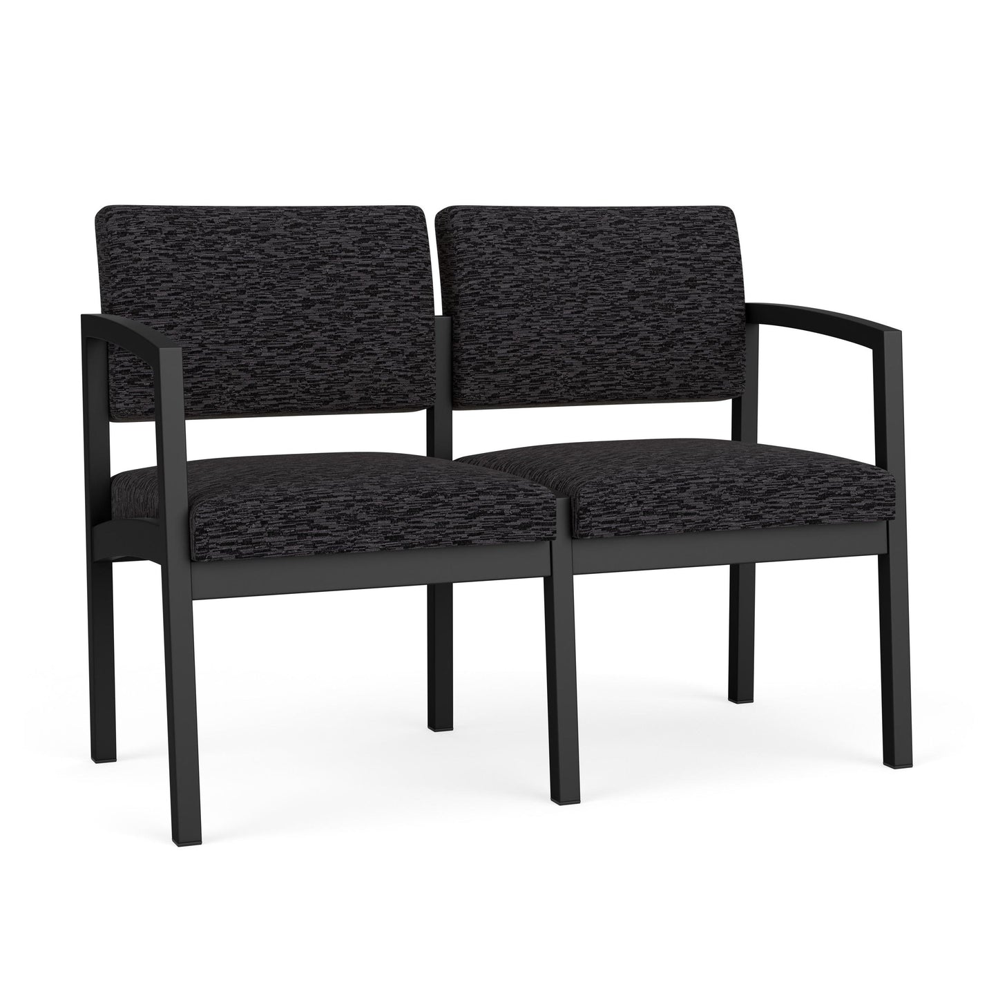 Lenox Steel Waiting Reception 2 Seat Tandem Seating Metal Frame No Center Arm