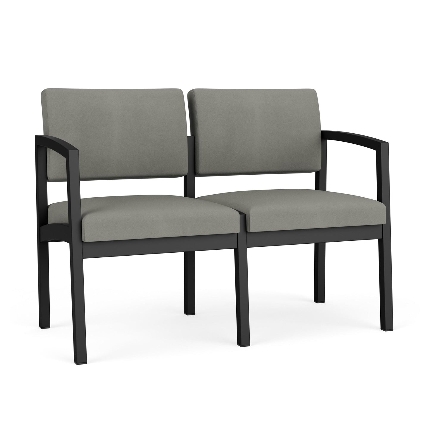 Lenox Steel Waiting Reception 2 Seat Tandem Seating Metal Frame No Center Arm
