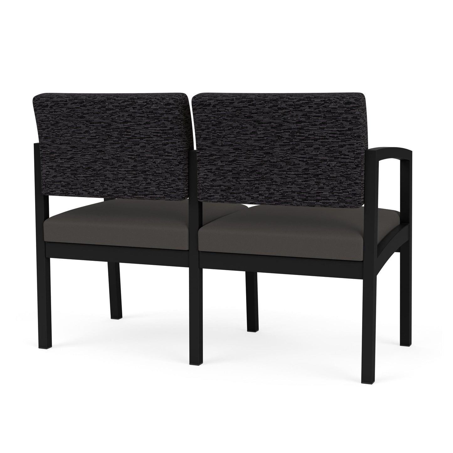 Lenox Steel Waiting Reception 2 Seat Tandem Seating Metal Frame No Center Arm