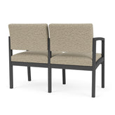 Lenox Steel Waiting Reception 2 Seat Tandem Seating Metal Frame No Center Arm