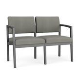 Lenox Steel Waiting Reception 2 Seat Tandem Seating Metal Frame No Center Arm