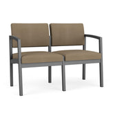 Lenox Steel Waiting Reception 2 Seat Tandem Seating Metal Frame No Center Arm