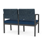 Lenox Steel Waiting Reception 2 Seat Tandem Seating Metal Frame No Center Arm
