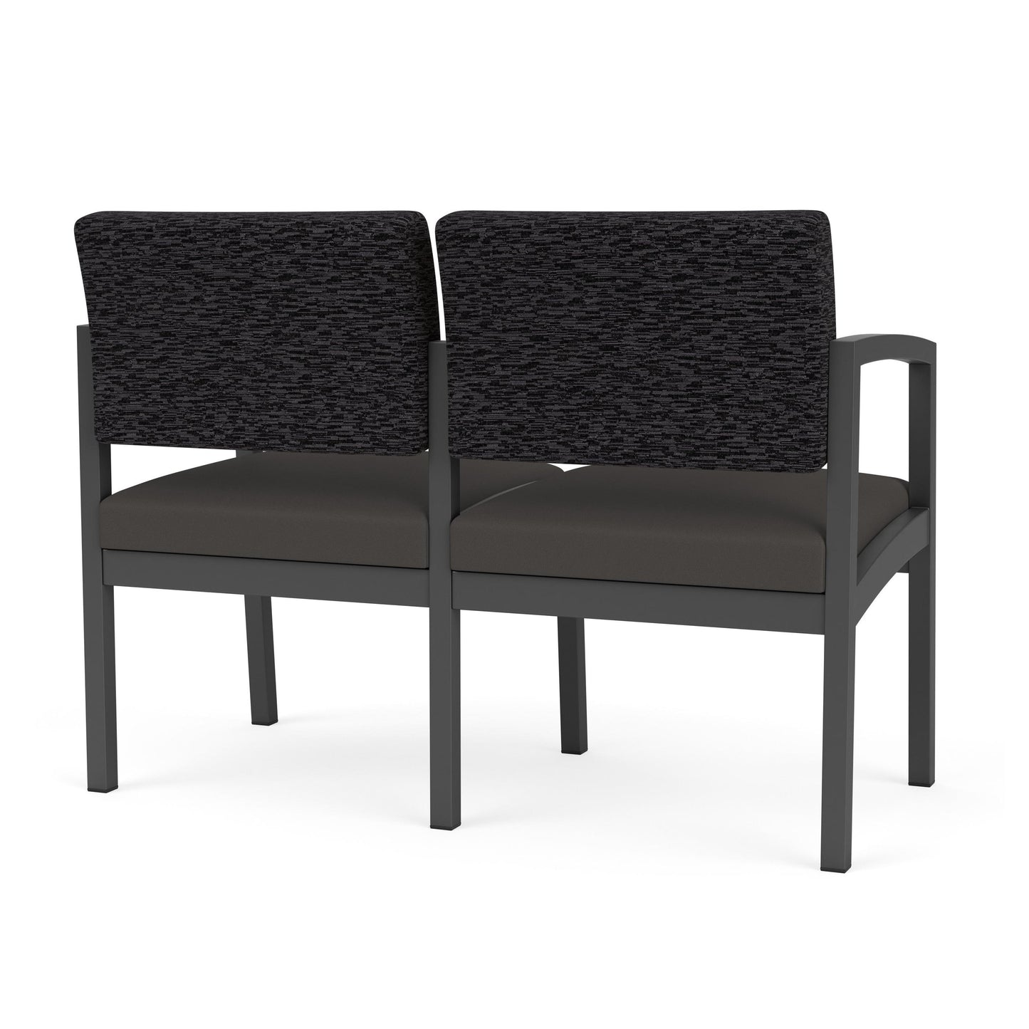 Lenox Steel Waiting Reception 2 Seat Tandem Seating Metal Frame No Center Arm