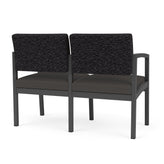 Lenox Steel Waiting Reception 2 Seat Tandem Seating Metal Frame No Center Arm
