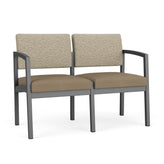 Lenox Steel Waiting Reception 2 Seat Tandem Seating Metal Frame No Center Arm
