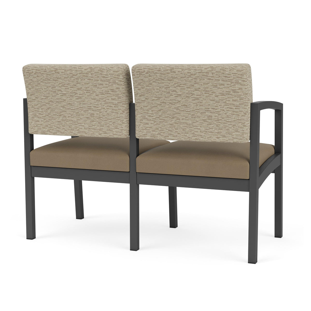 Lenox Steel Waiting Reception 2 Seat Tandem Seating Metal Frame No Center Arm