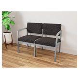 Lenox Steel Waiting Reception 2 Seat Tandem Seating Metal Frame No Center Arm