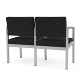 Lenox Steel Waiting Reception 2 Seat Tandem Seating Metal Frame No Center Arm