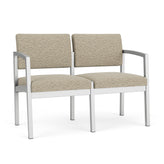 Lenox Steel Waiting Reception 2 Seat Tandem Seating Metal Frame No Center Arm