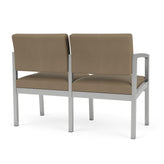 Lenox Steel Waiting Reception 2 Seat Tandem Seating Metal Frame No Center Arm