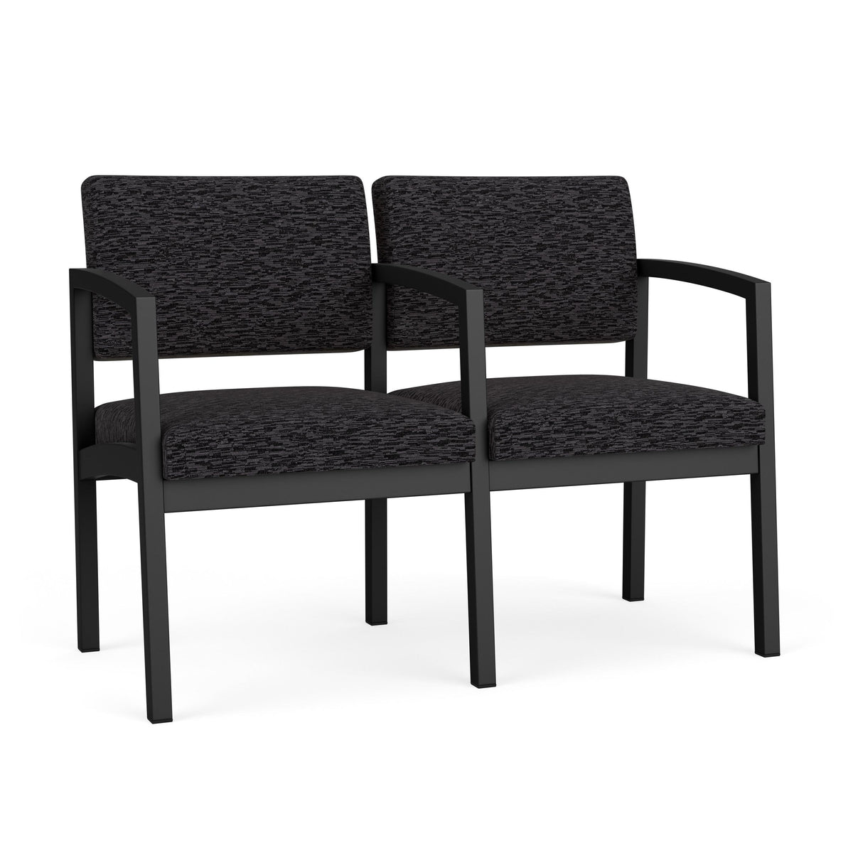 Lenox Steel Waiting Reception 2 Seat Tandem Seating Metal Frame