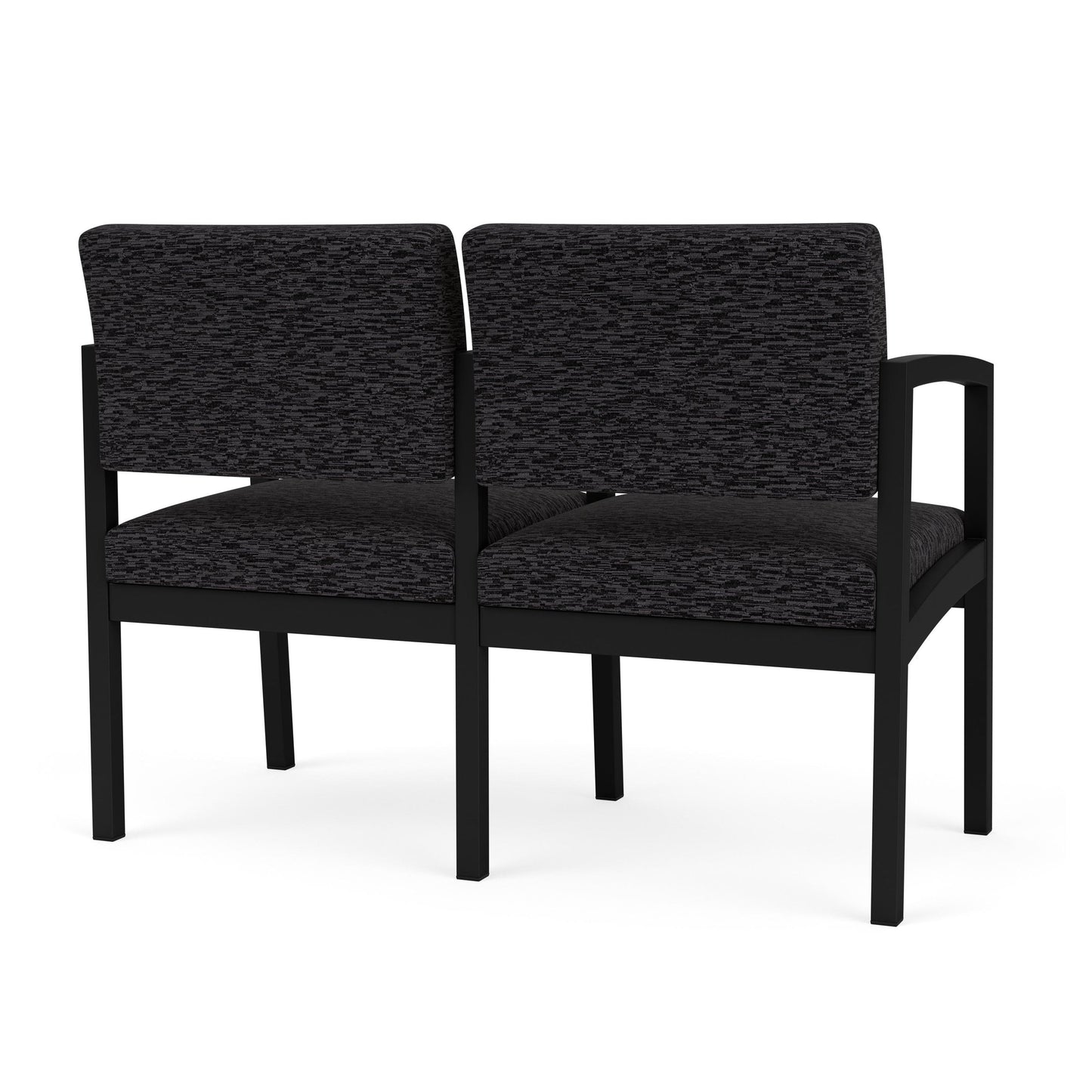 Lenox Steel Waiting Reception 2 Seat Tandem Seating Metal Frame