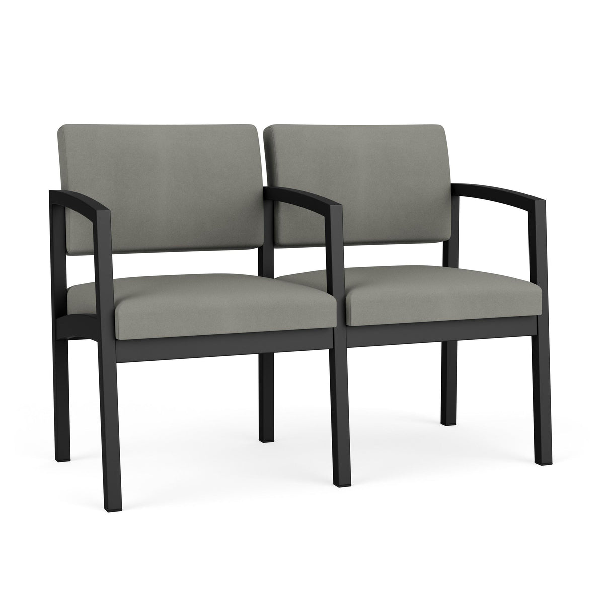 Lenox Steel Waiting Reception 2 Seat Tandem Seating Metal Frame
