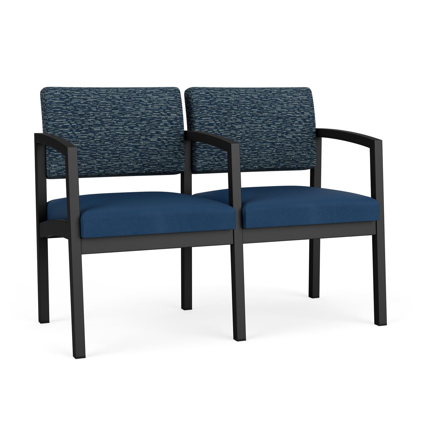 Lenox Steel Waiting Reception 2 Seat Tandem Seating Metal Frame