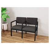 Lenox Steel Waiting Reception 2 Seat Tandem Seating Metal Frame