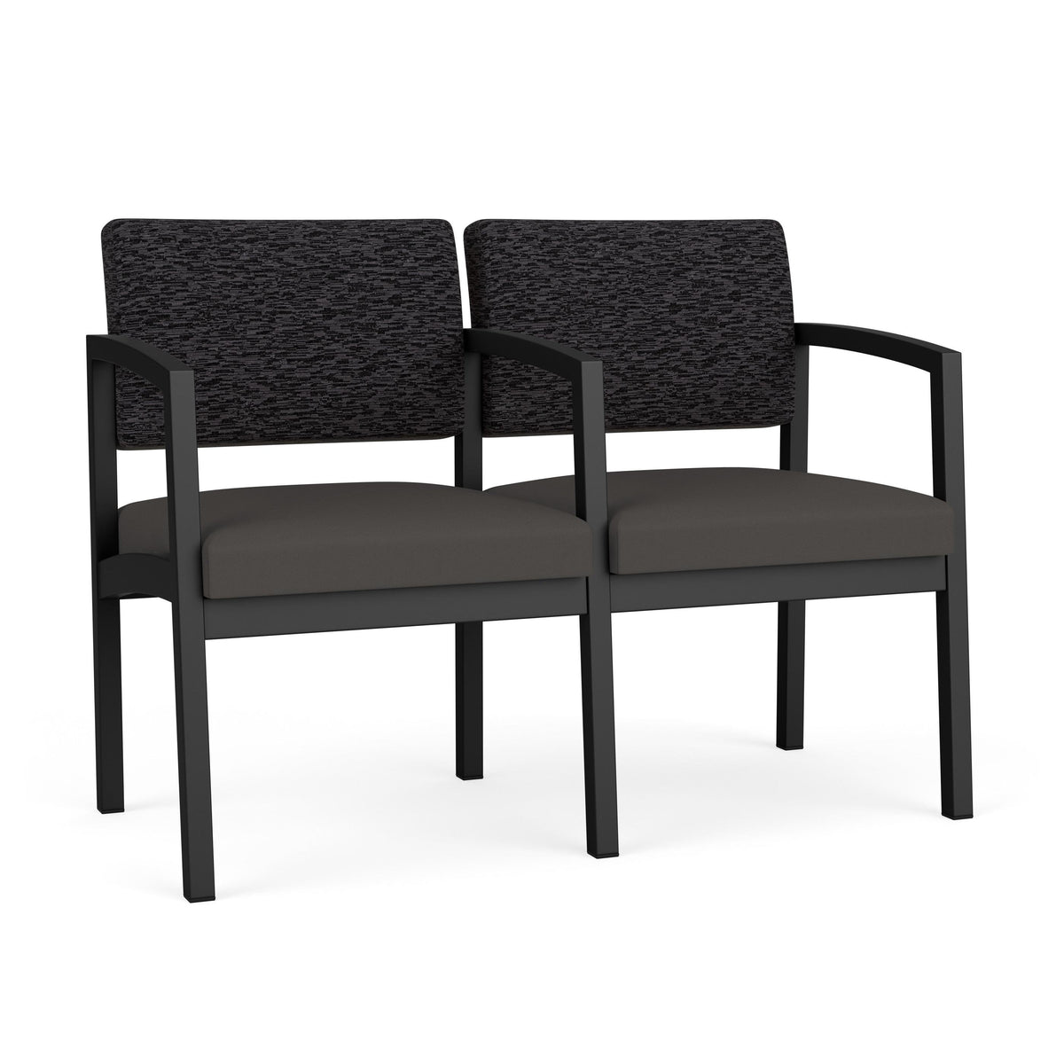 Lenox Steel Waiting Reception 2 Seat Tandem Seating Metal Frame