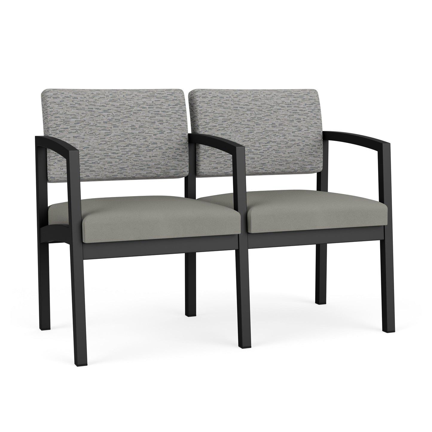 Lenox Steel Waiting Reception 2 Seat Tandem Seating Metal Frame