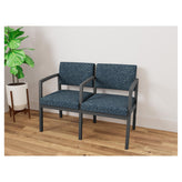 Lenox Steel Waiting Reception 2 Seat Tandem Seating Metal Frame