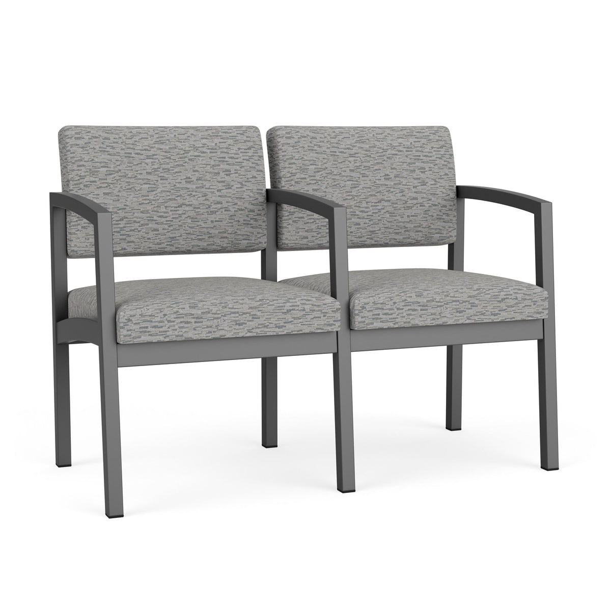 Lenox Steel Waiting Reception 2 Seat Tandem Seating Metal Frame