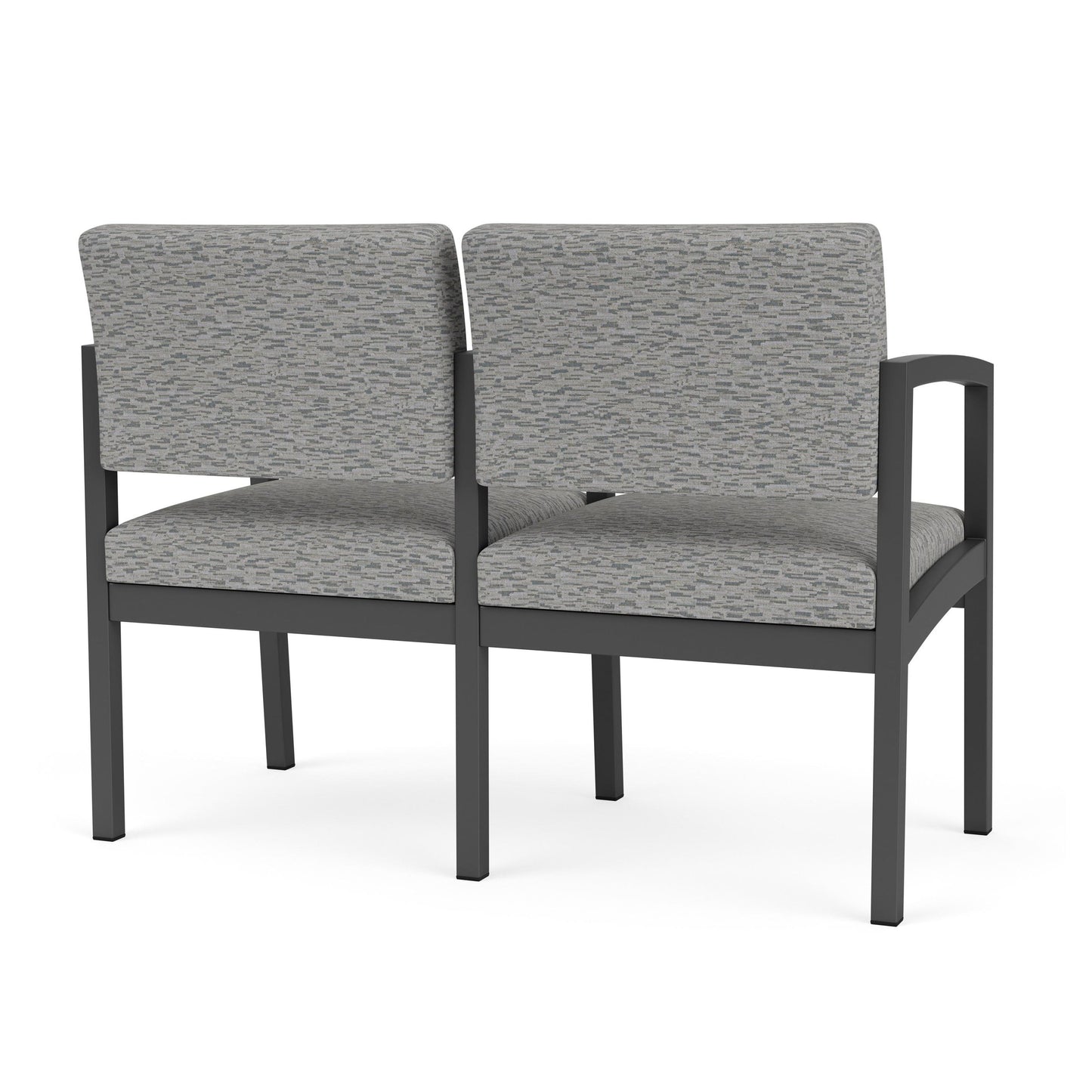Lenox Steel Waiting Reception 2 Seat Tandem Seating Metal Frame