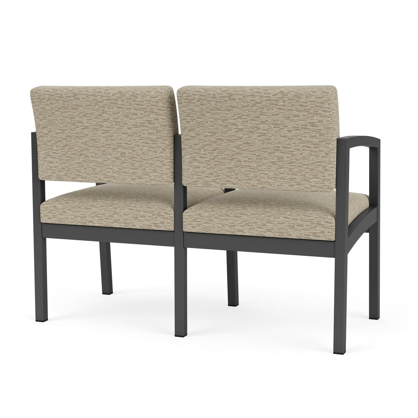Lenox Steel Waiting Reception 2 Seat Tandem Seating Metal Frame