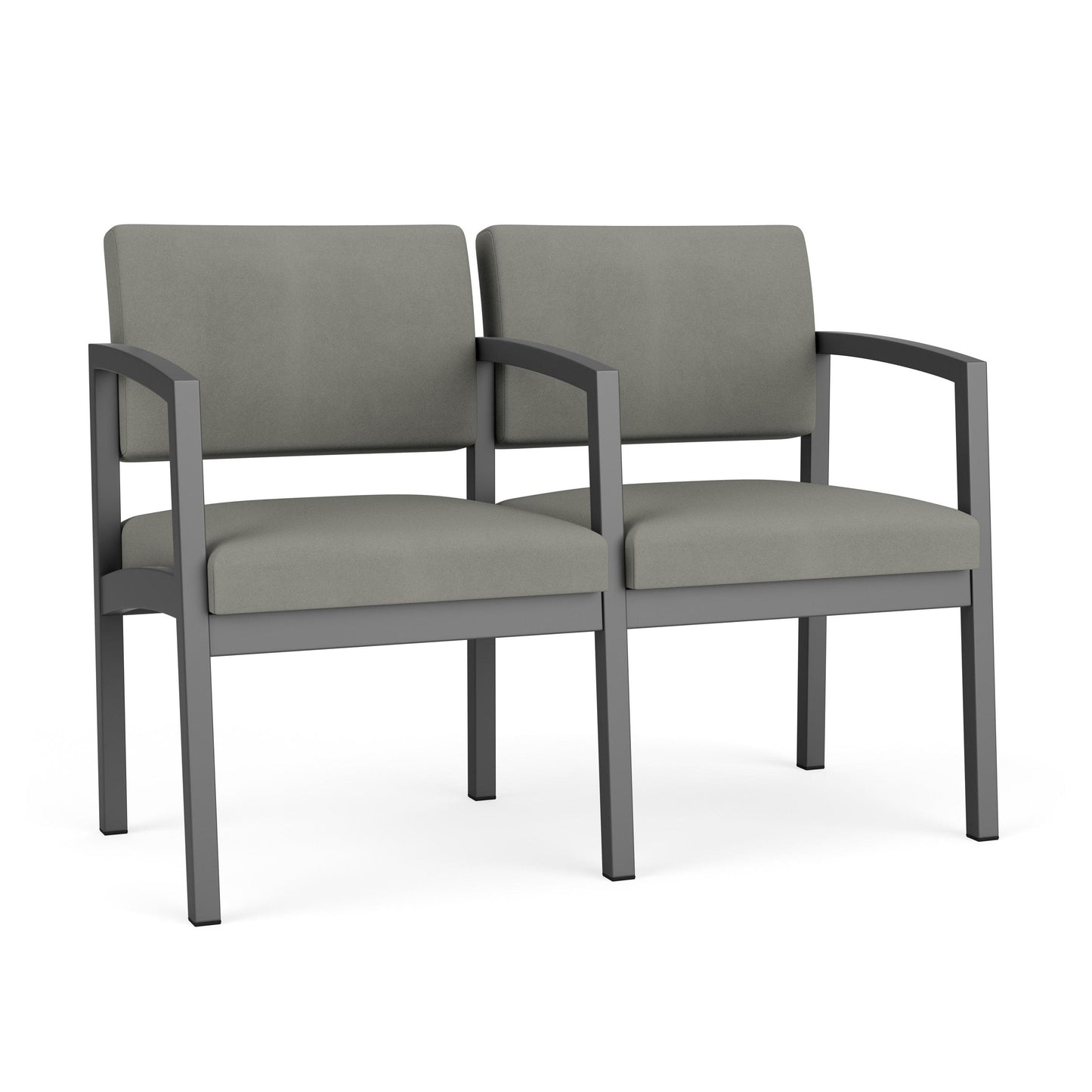 Lenox Steel Waiting Reception 2 Seat Tandem Seating Metal Frame