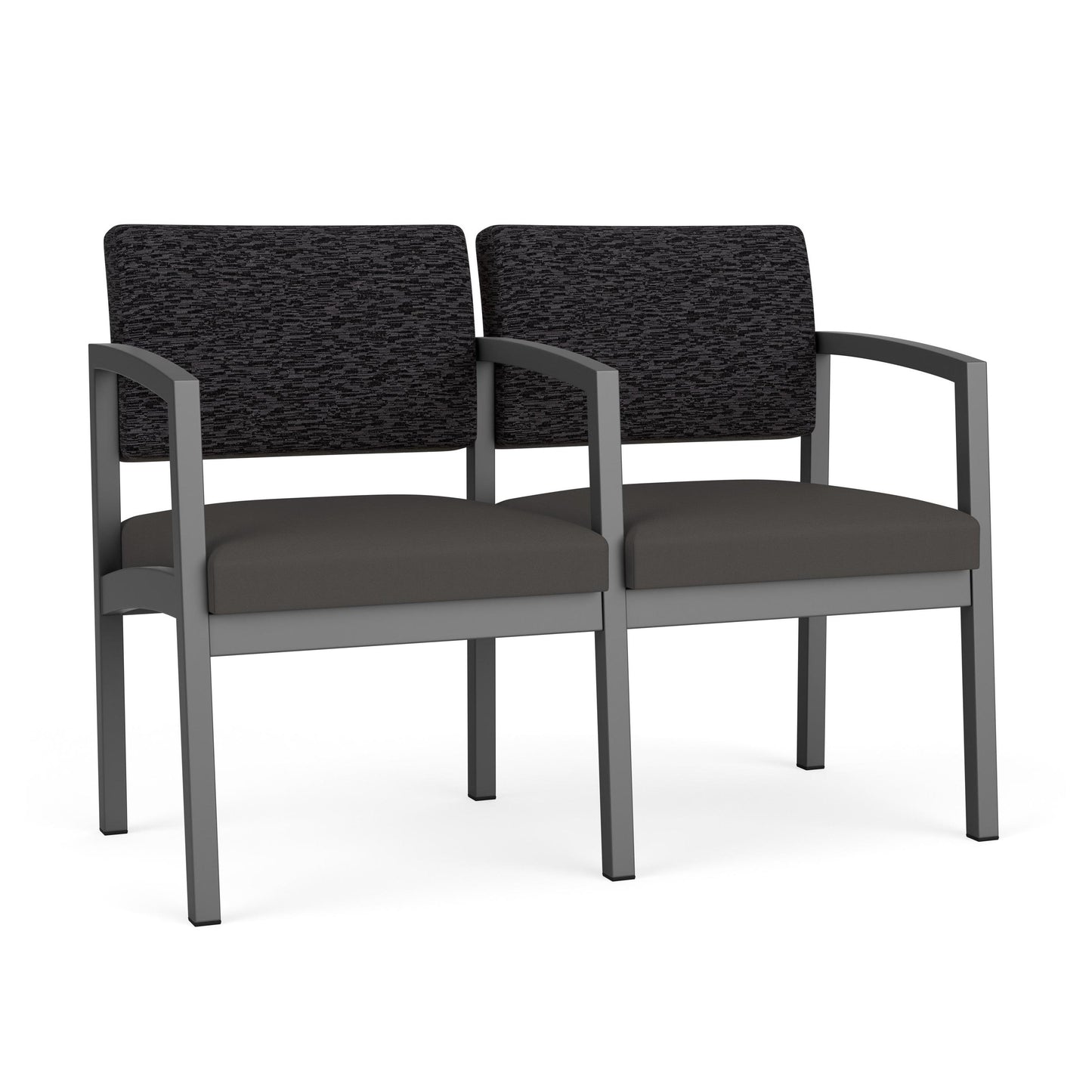 Lenox Steel Waiting Reception 2 Seat Tandem Seating Metal Frame