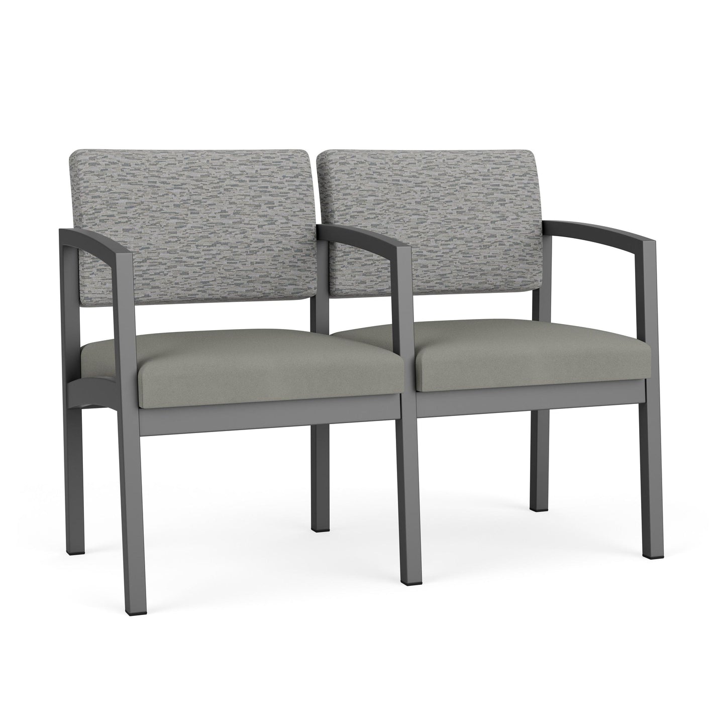Lenox Steel Waiting Reception 2 Seat Tandem Seating Metal Frame