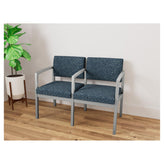 Lenox Steel Waiting Reception 2 Seat Tandem Seating Metal Frame