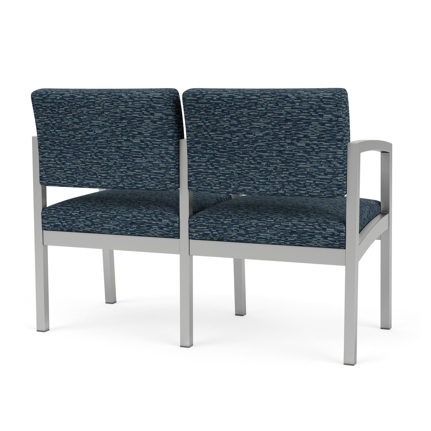 Lenox Steel Waiting Reception 2 Seat Tandem Seating Metal Frame