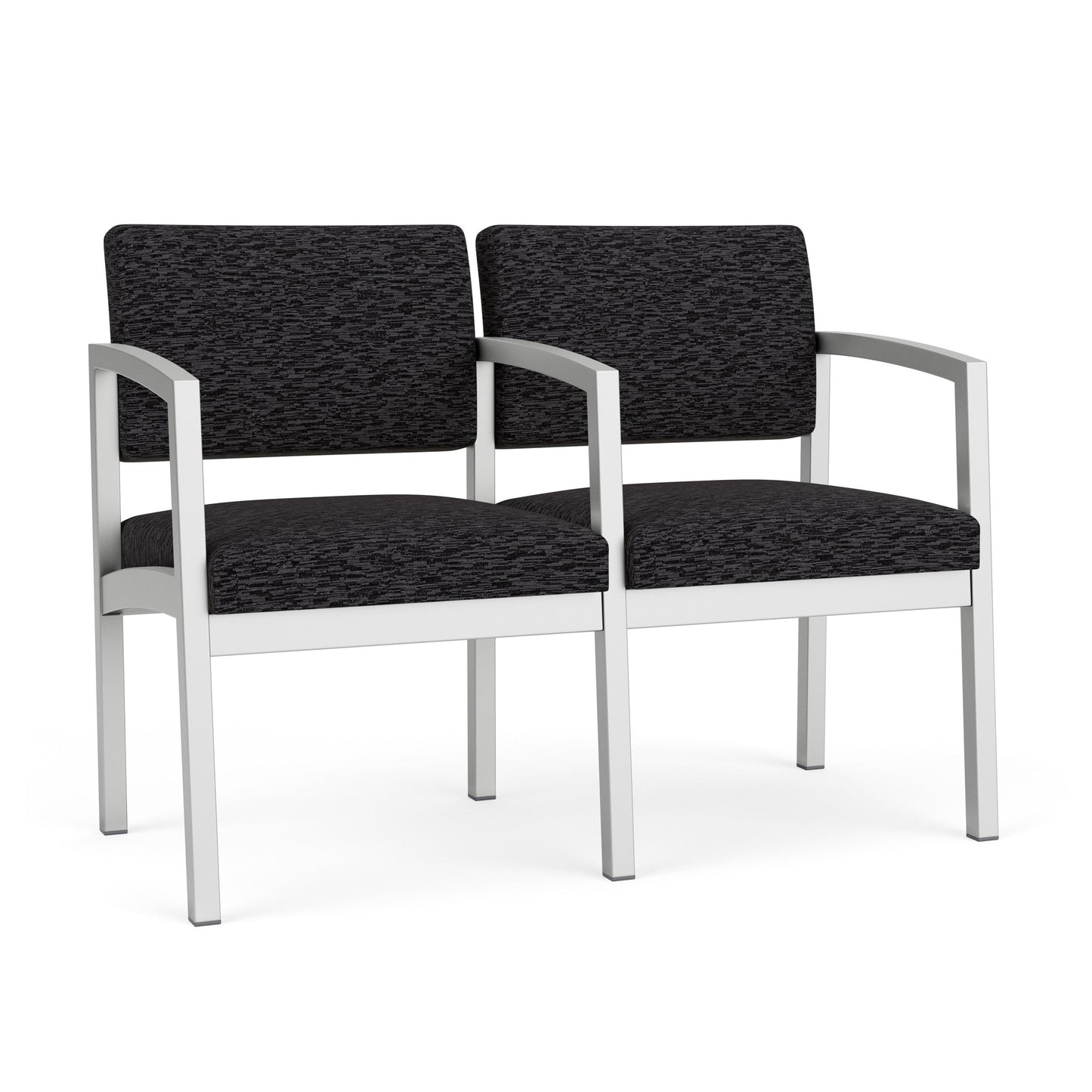 Lenox Steel Waiting Reception 2 Seat Tandem Seating Metal Frame