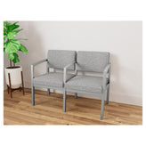Lenox Steel Waiting Reception 2 Seat Tandem Seating Metal Frame