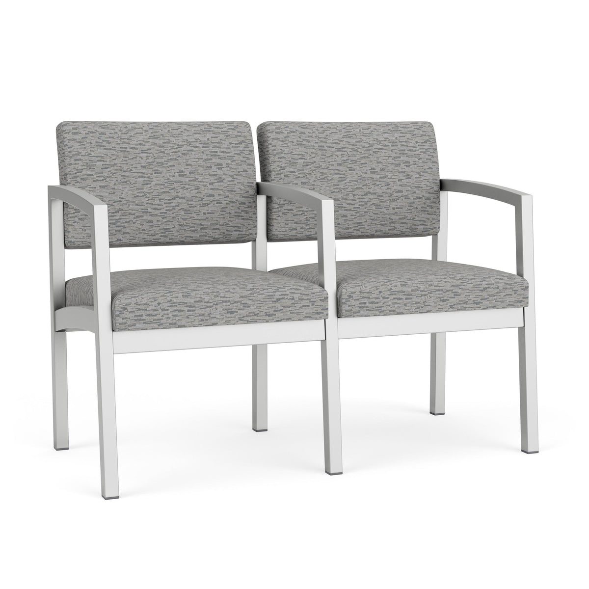 Lenox Steel Waiting Reception 2 Seat Tandem Seating Metal Frame