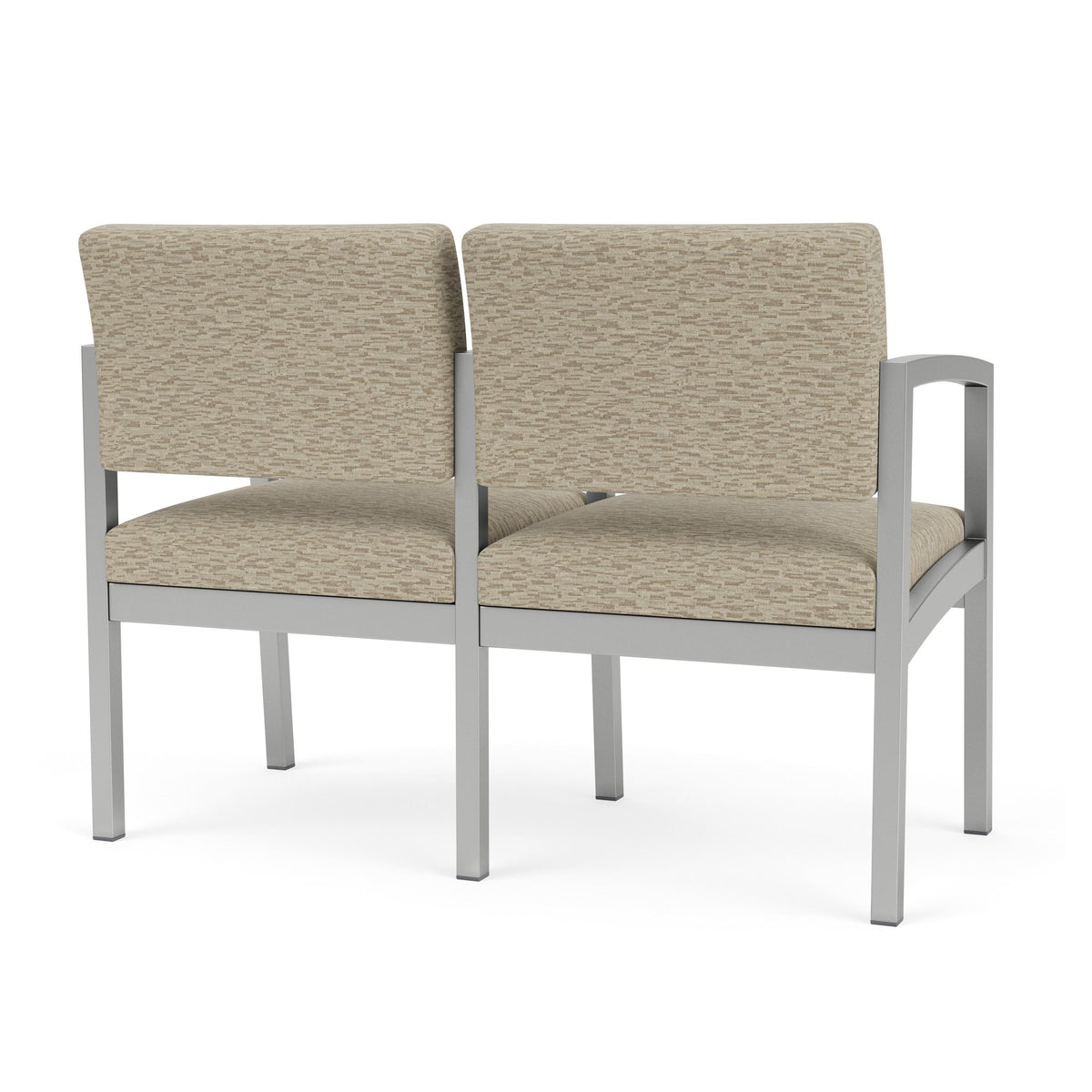 Lenox Steel Waiting Reception 2 Seat Tandem Seating Metal Frame