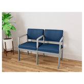 Lenox Steel Waiting Reception 2 Seat Tandem Seating Metal Frame