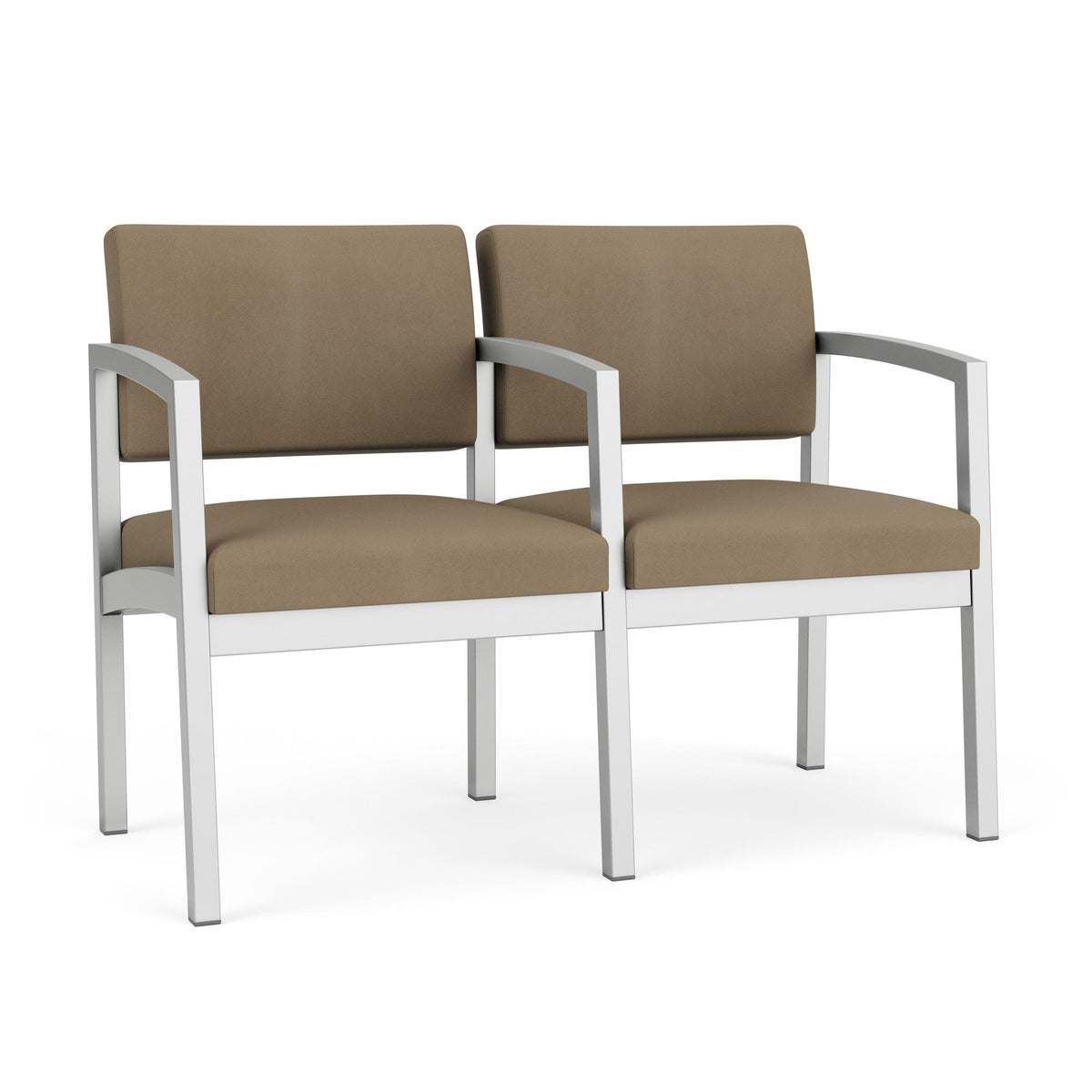 Lenox Steel Waiting Reception 2 Seat Tandem Seating Metal Frame