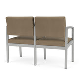 Lenox Steel Waiting Reception 2 Seat Tandem Seating Metal Frame