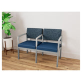 Lenox Steel Waiting Reception 2 Seat Tandem Seating Metal Frame