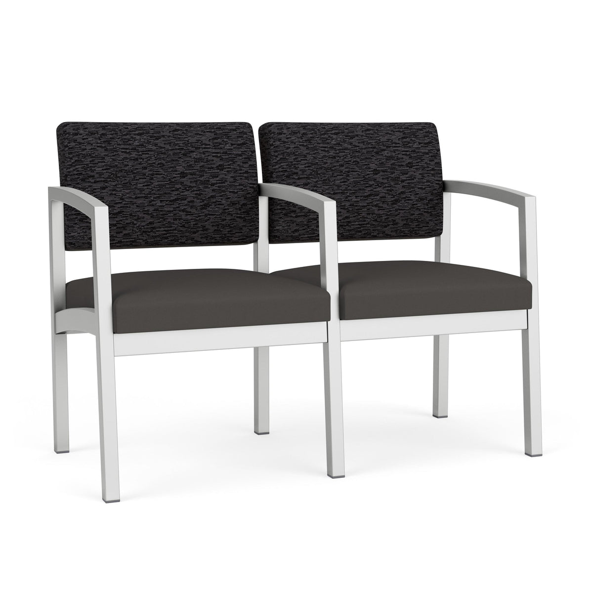 Lenox Steel Waiting Reception 2 Seat Tandem Seating Metal Frame