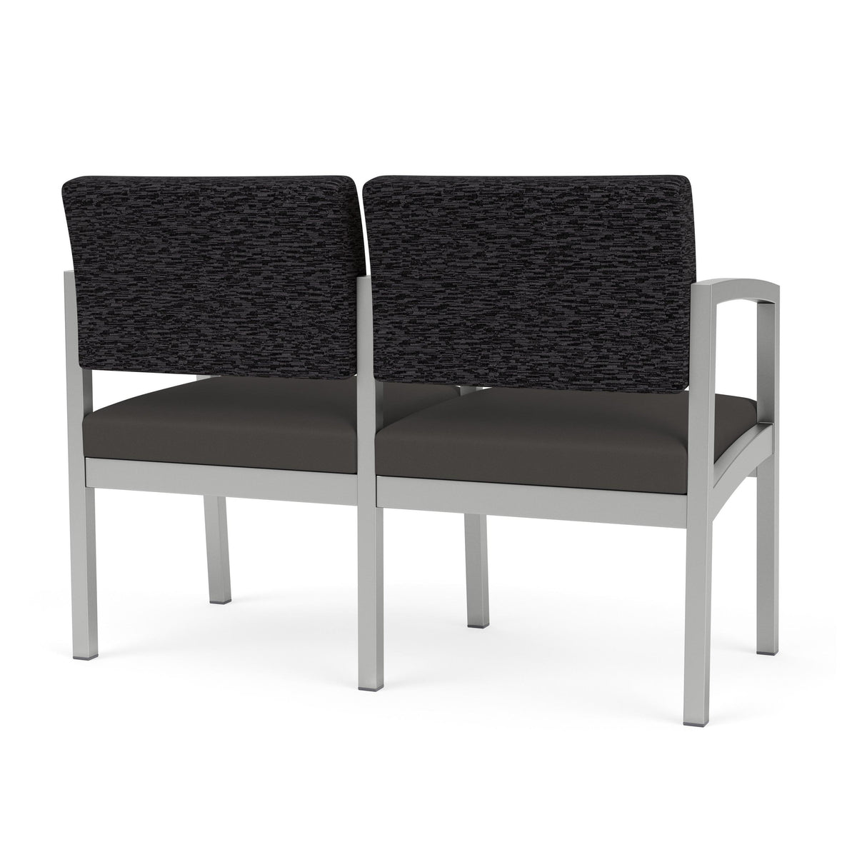 Lenox Steel Waiting Reception 2 Seat Tandem Seating Metal Frame