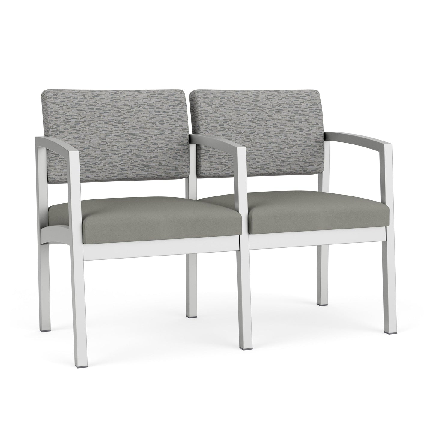 Lenox Steel Waiting Reception 2 Seat Tandem Seating Metal Frame