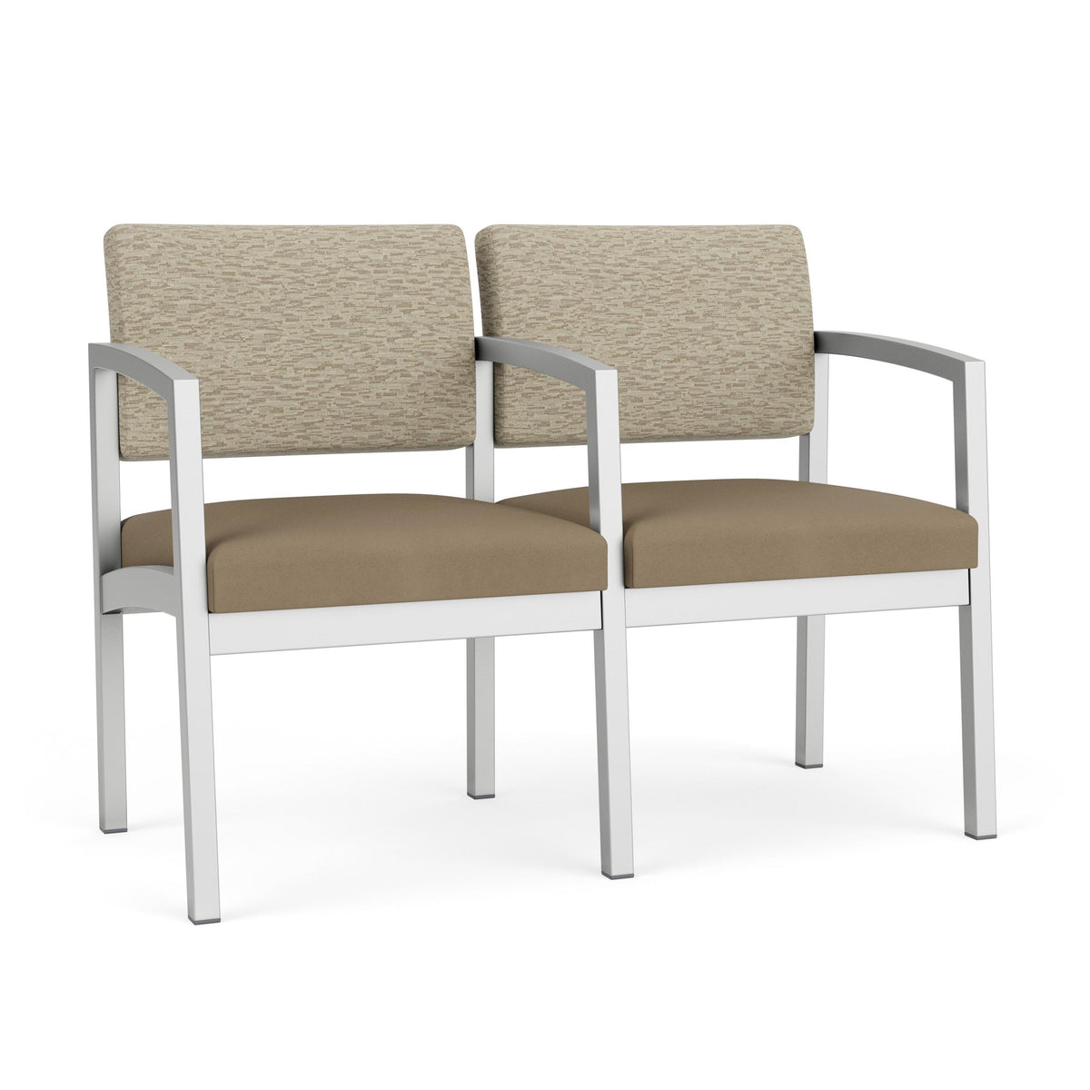 Lenox Steel Waiting Reception 2 Seat Tandem Seating Metal Frame